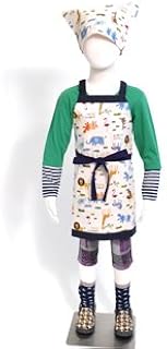 三角巾付き 子ども エプロン身長100-120cmサイズ サバンナ横断どうぶつ大行進(ブラック) 日本製 N1228540 三角巾付き 子ども エプロン身長100-120cmサイズ サバンナ横断どうぶつ大行進(ブラック) 日本製 N1228540